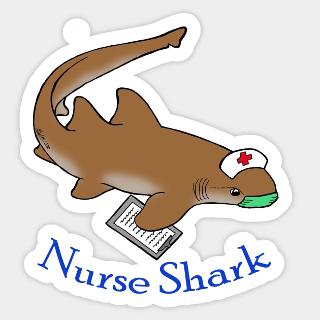 Nurse Shark Sticker by HonuHoney